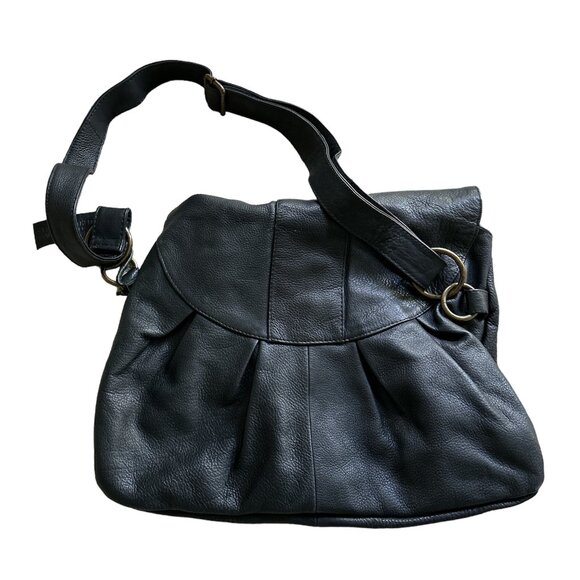 Vintage Aldo Navy Blue Satchel‎ Handbag with Two Pockets - Picture 2 of 7